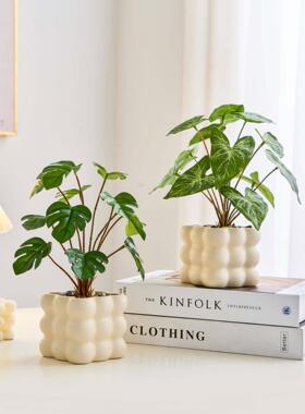 采购产品现代简单的模拟绿色植物，优雅的可访问的豪华客厅装饰，