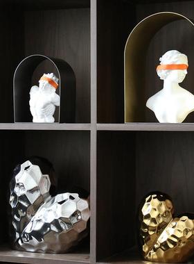 意式极简现代电视柜酒柜客厅轻奢高级感雕像雕塑艺术摆件软装饰品