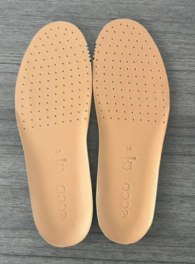 Ecco爱步牛皮鞋垫男女减震缓冲