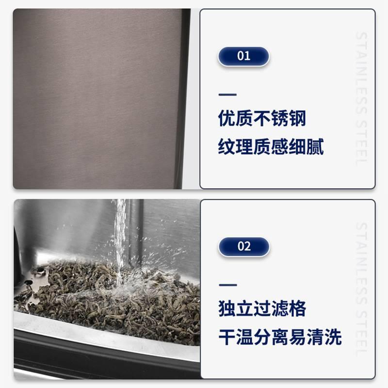 茶渣废水桶垃圾分离过滤排水桶办公室家用功夫茶具配件带盖垃圾桶 - 图1