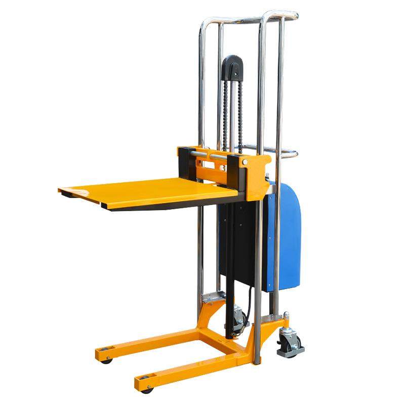 半电动液压叉车电动升降堆垛车400kg升高1.5米轻便型工位堆高机,淘宝优惠券,粉丝福利购,淘宝优惠卷