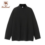 西域骆驼260克德绒半高领T恤任选2件 劵后49.8元包邮