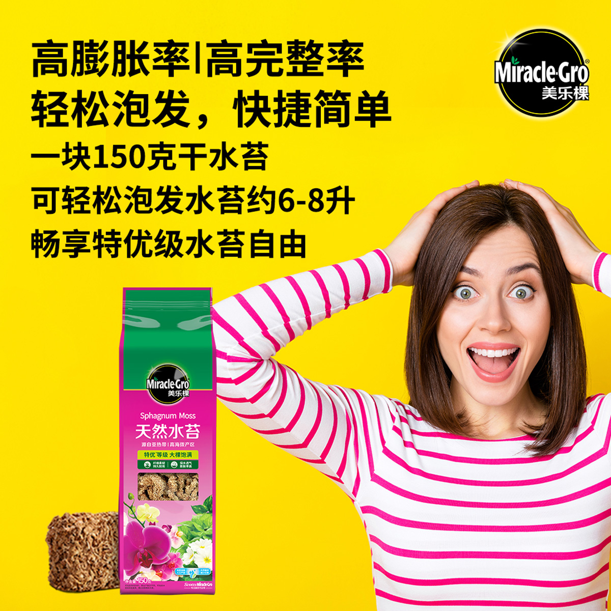 美乐棵智利进口毛毛虫水苔干苔藓蝴蝶兰洋兰兰花土乌龟冬眠垫材22 - 图2
