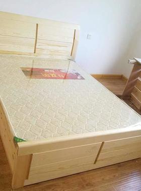 简易单人床1米2松木床公寓出租房学校工厂宿舍工地1米8双人实木床