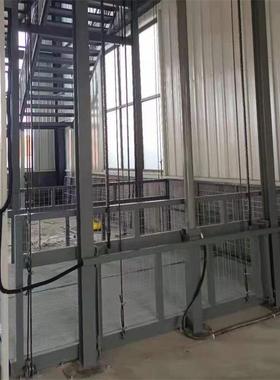 工厂货梯楼层升降平台钢结构厂房货物提升机轨道升降机厂房货梯