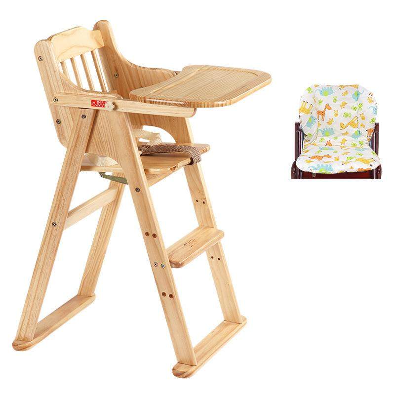 Baby dining chair, children's dining table and chairs, home solid wood baby multifunctional liftable foldable seat factory