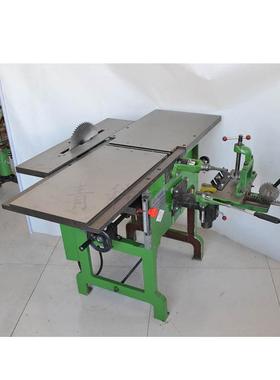 台刨木工机械木工圆锯机台式刨床刨木机器钻孔刨木切割一体