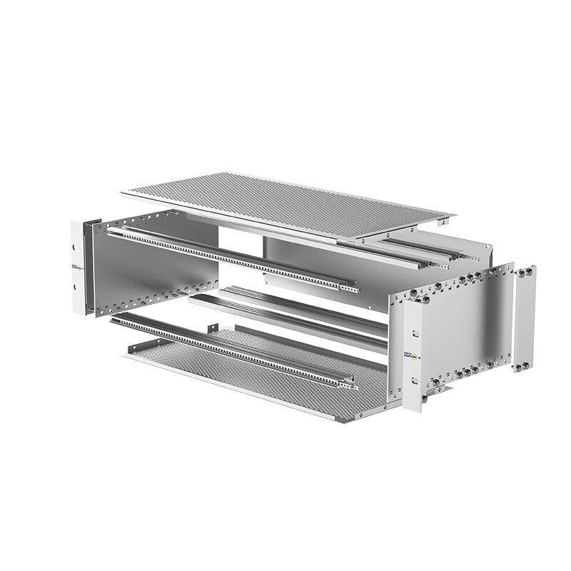 Aluminum alloy composite chassis 6U electromagnetic shielding chassis standard 19-inch reinforced chassis plug-in box