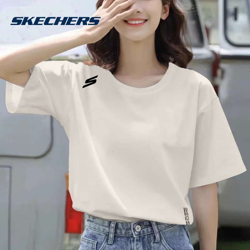 斯凯奇速干短袖t恤女款2025夏季冰感透气大码女装半袖跑步运动服,淘宝优惠券,粉丝福利购,淘宝优惠卷