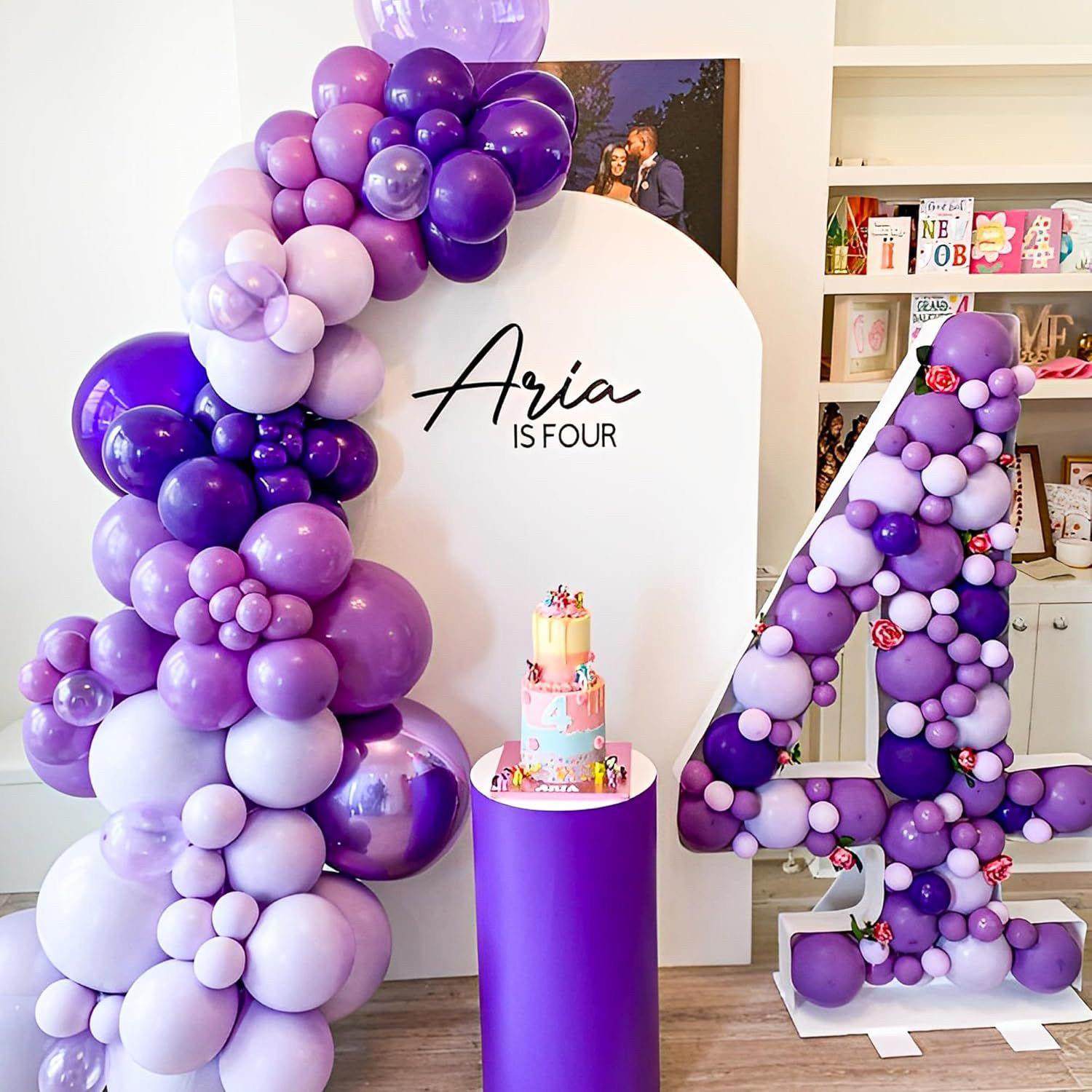热卖新品气球紫色主题组合套餐派对生日场景布置商场开业婚庆装饰,淘宝优惠券,粉丝福利购,淘宝优惠卷