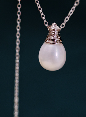 天然淡水珍珠吊坠巴洛克异形不规则小鱼项链吊坠