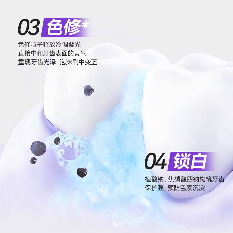 【敏齿达】鲜萃美白清新爆珠牙膏高效美白去渍24h持久清新口气