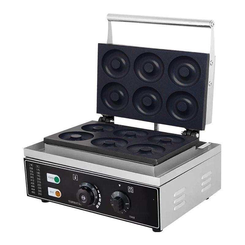 Dingsheng 5612 grid electric heating round cake DS-6A commercial donut machine crispy cake machine snack equipment