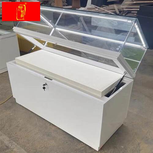 速发博陈馆文物产品压柜字画展厅玻璃翻盖液展柜收藏珠宝物列 - 图1