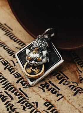 复古貔貅招财吞金兽吊坠