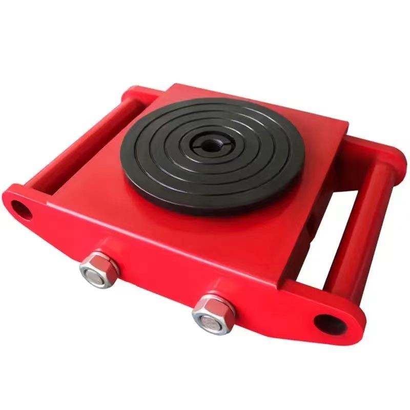 搬运坦克车小地牛重型地坦克移动设备万向旋转钢胶轮重物移位器 - 图3