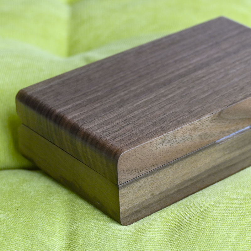 黑胡桃木首饰盒单层三金首饰收纳高档复古木质项链戒指手饰盒便携,淘宝优惠券,粉丝福利购,淘宝优惠卷