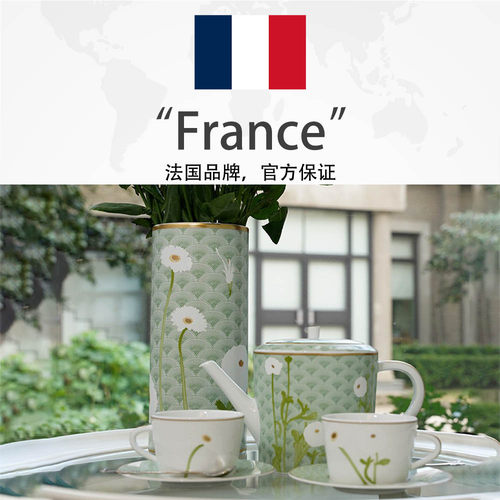 【自营】Bernardaud/柏图法国高端花瓶玫瑰客厅插花瓶家居装饰 - 图3