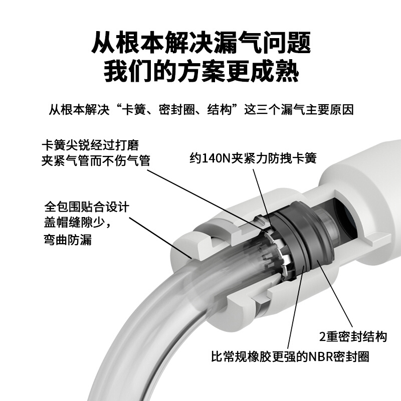 。T型星辰气管接头快速快插接头气动三通接头PE/PEG-04/06/08/10/-图2