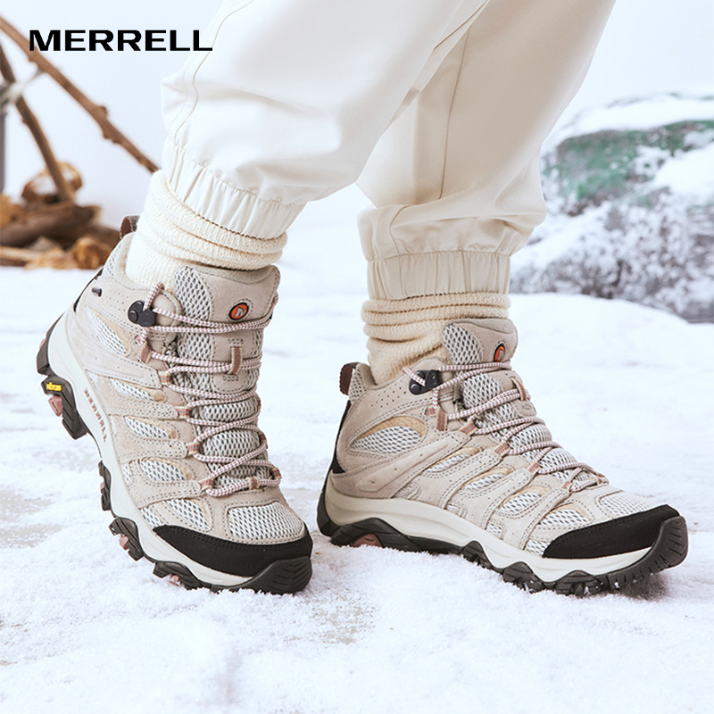 MERRELL迈乐MOAB3 MID WP防泼水抓地防滑户外运动登山徒步鞋男女-图0