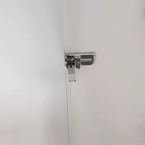 移门锁屏风免打孔锁淋浴房双门平移免开孔黑隔断门无孔锁玻璃锁 - 图2