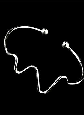 欧美个性心电图手镯简约时尚心跳手镯百搭闪电手链女