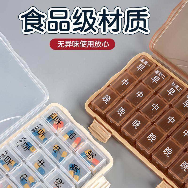 高端特大号老年人分药盒子一个月不识字大容量一天三次便携收纳盒,淘宝优惠券,粉丝福利购,淘宝优惠卷