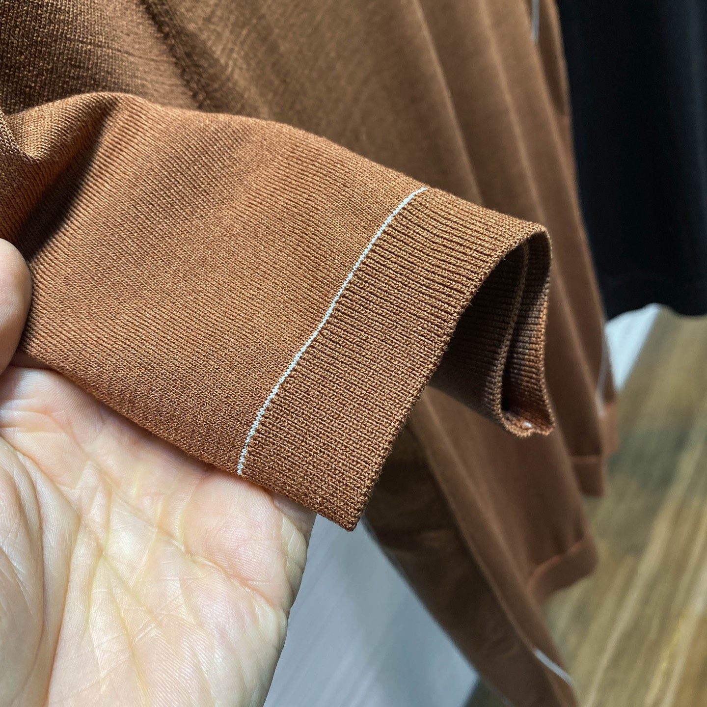 高街欧式T恤男士2026春夏时尚潮牌老钱风对比明线针织圆领短袖tee,淘宝优惠券,粉丝福利购,淘宝优惠卷