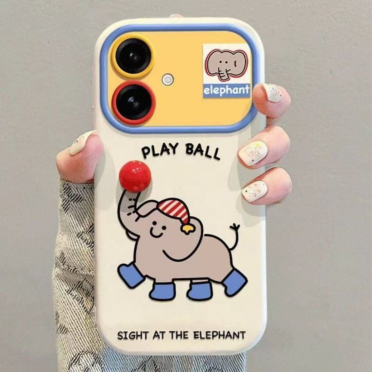 满喆圆球大象适用于vivoY300PRO手机壳Y200/Y100iY78+/Y77/Y76SY35/35m保护套Y33/Y70S女Y73S/y53t新视窗,淘宝优惠券,粉丝福利购,淘宝优惠卷