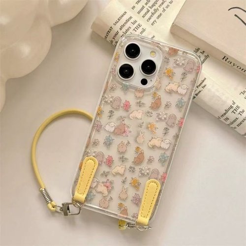 满喆碎花兔子适用于三星s25手机壳s24+/s23ultra/s22/s21F/s20plus保护套note20/s10全包a52a54A23A女新款IMD - 图3