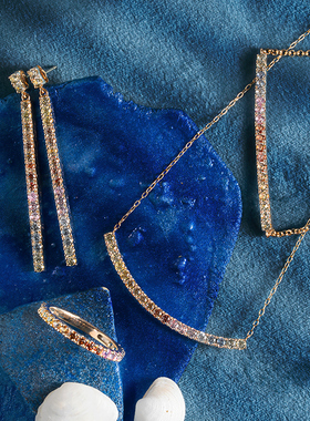 Thalatta 原创｜彩虹蓝宝石戒指（K10）