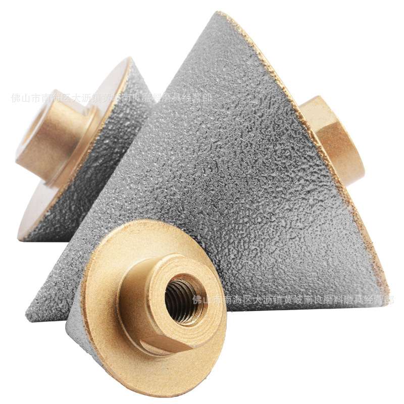 钎焊金刚石扩孔钻角磨机专用玻璃瓷砖石材倒角钻头三角倒角打磨头 - 图2