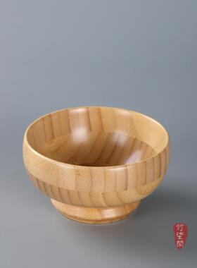 新中式竹制竹碗家用日式天然原色水果碗吃饭盘汤碗米饭碗小碗餐具