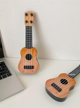 ins风迷你尤克里里吉他彷真乐器小摆件 覆古卧室装饰桌面摆件