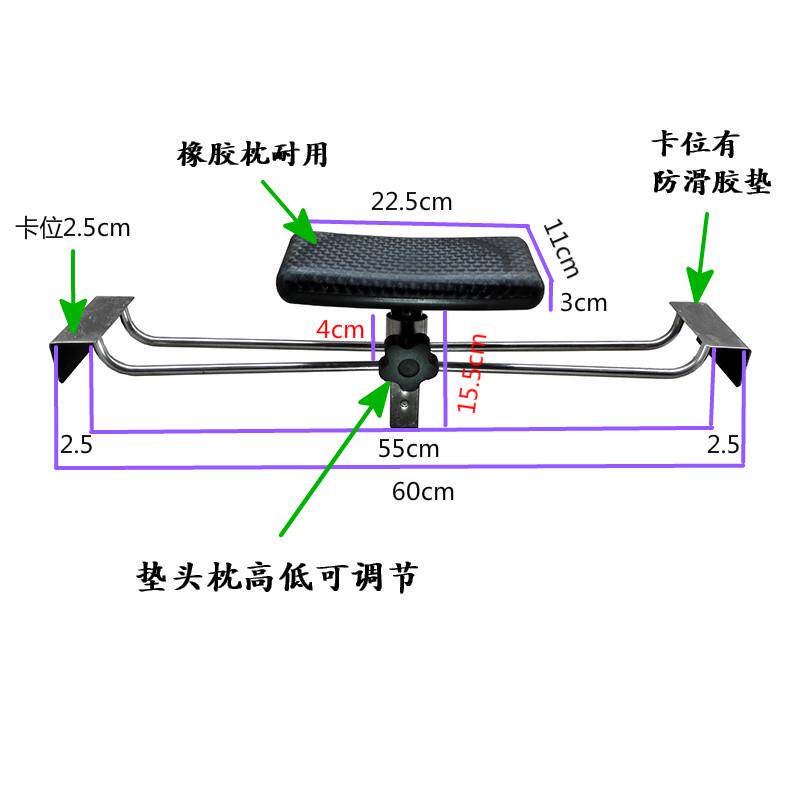 发廊新款洗头床配件枕头全不锈钢冲水床洗垫头枕高低可调节按摩枕,淘宝优惠券,粉丝福利购,淘宝优惠卷
