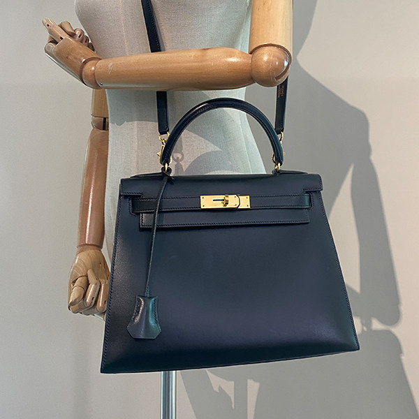 中古VINTAGE新HERMES(爱马仕)KELLYBOX皮28单肩包二手奢侈品包包,淘宝优惠券,粉丝福利购,淘宝优惠卷