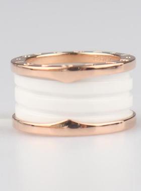 中古95新BVLGARI宝格丽B.ZERO1四环750玫瑰金53号AN855564