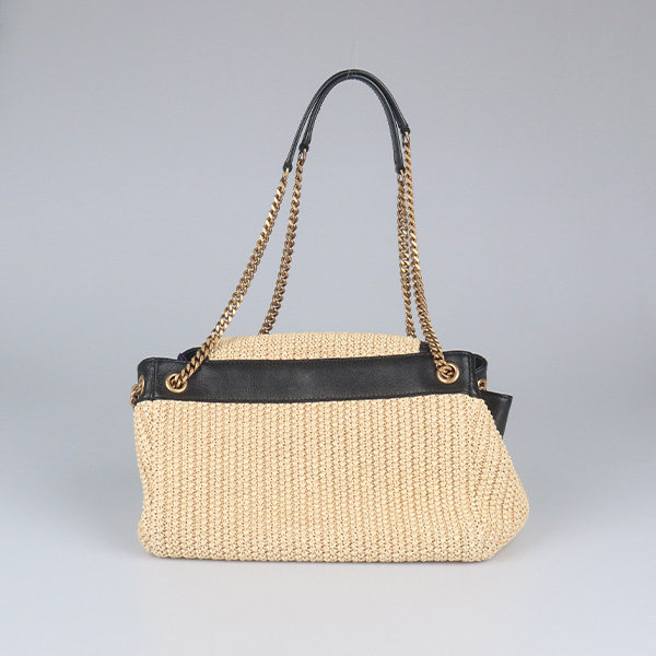 中古9新圣罗兰NOLITA拉菲草小号单肩包二手奢侈品vintage包包,淘宝优惠券,粉丝福利购,淘宝优惠卷