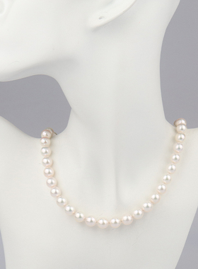 中古95新日本进口商品海水珍珠串珠耳夹套装92543cm