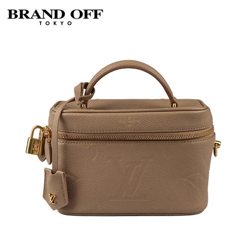 「9.0新」LOUIS VUITTON(路易威登)VANITY灰褐色GIANT老花斜挎包 - 图3