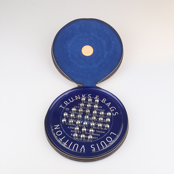 中古9新LV路易威登圆饼形跳棋套装复古老花收纳袋二手奢侈品包包,淘宝优惠券,粉丝福利购,淘宝优惠卷