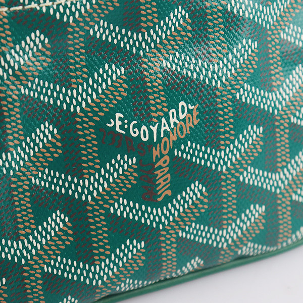 中古9新GOYARD(高雅德)SENAT NANO 钥匙包绿色涂层帆布零钱包,淘宝优惠券,粉丝福利购,淘宝优惠卷