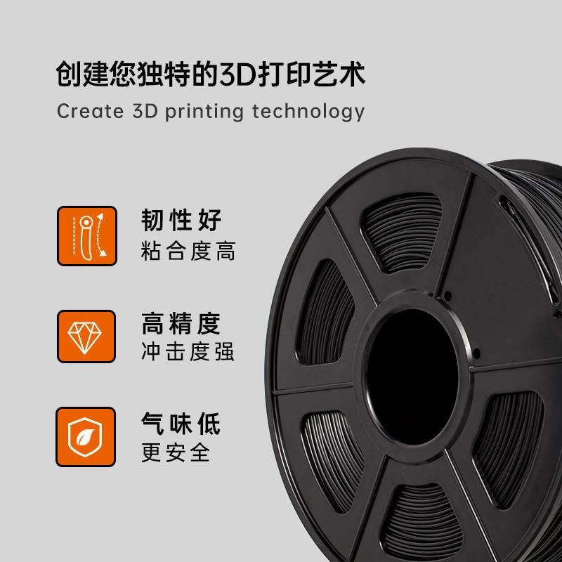 三绿ABS耗材基础色1KGBambu Lab 3D打印耗材高韧性易打印环保线-图0