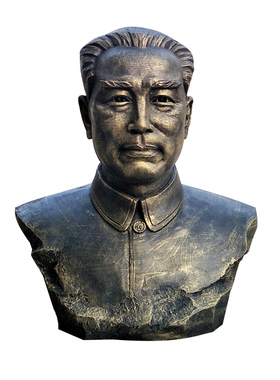 人物肖像半身头像胸像定制农耕玻璃钢铸铜红军名人雕塑现货摆件