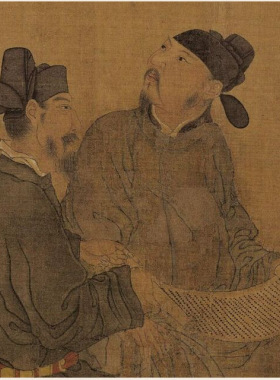 周文矩文苑图古人物艺术微喷宣纸