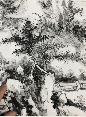 黄宾虹秋江泛舟图近代名家山水