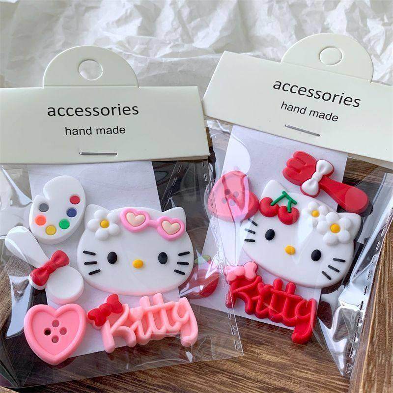 软胶KT猫无痕装饰贴粉色爱心杯贴纸果冻车贴叉子勺子奶油diy材料,淘宝优惠券,粉丝福利购,淘宝优惠卷