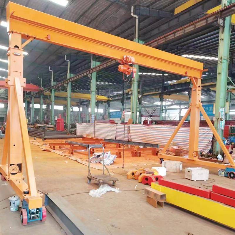 龙门架起重机吨小型门式龙门行吊5吨手推无轨移动龙门吊架 - 图1