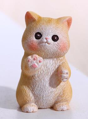 猫咪电脑趴趴显示器屏幕小摆件情绪稳定治愈系办公室桌面装饰工位