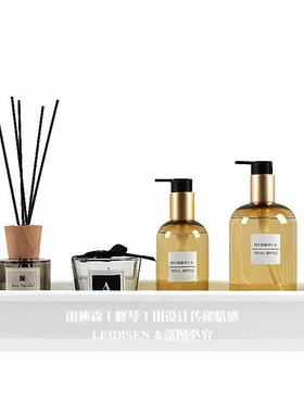 样板房卫生间烤漆小托盘香薰蜡烛杯摆件洗手间马桶柜饰品公寓北欧